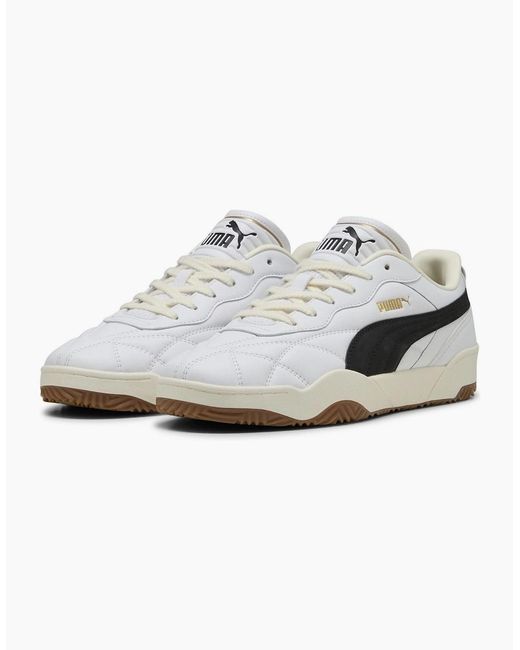PUMA White Tifosi Lux Low Top Trainers for men