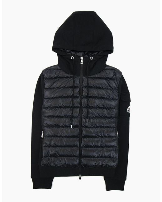 Moncler Black Maglia Hoodied Cardigan 999