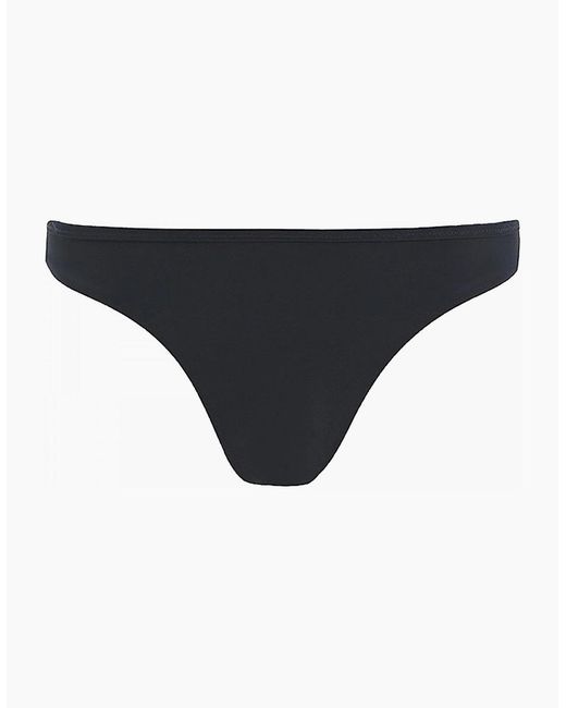 Tommy Hilfiger Black Brazilian Swim Bikini Bottoms, Desert Sky