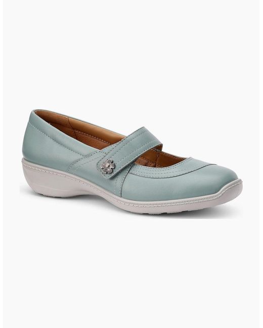 Hotter Blue Charity Mary Jane Shoes