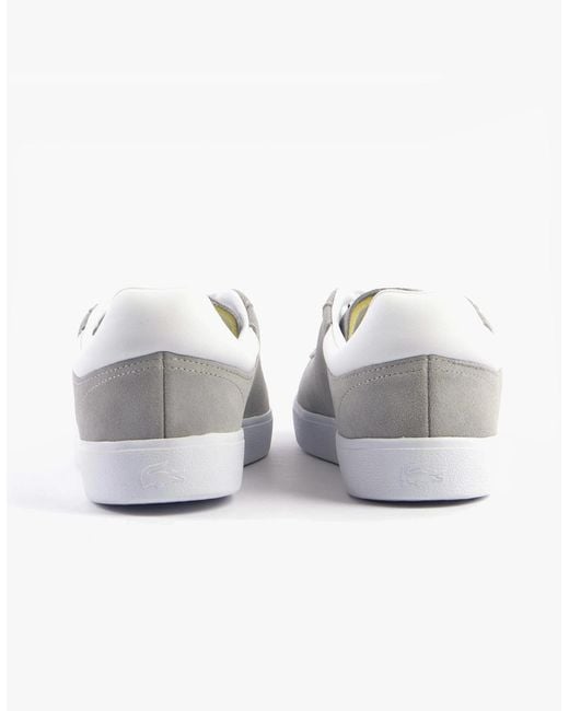 Lacoste Gray Baseshot Trainers for men