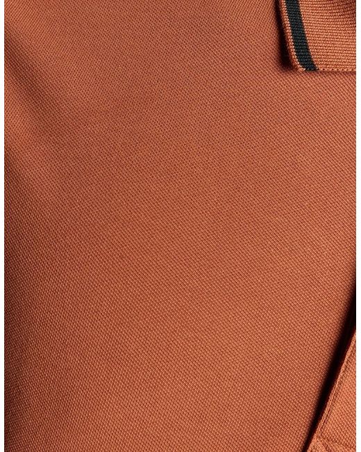 Lyle & Scott Orange Lyle & Scott Tipped Polo Shirt for men
