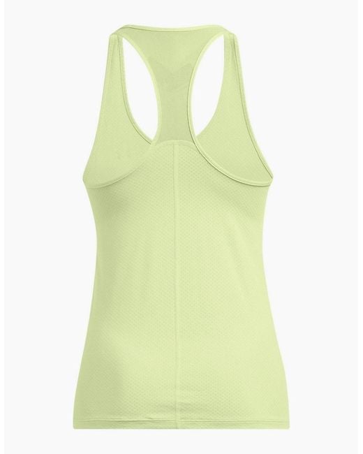 Under Armour Yellow Armour Tech Mesh Racer Tank Gym Vest