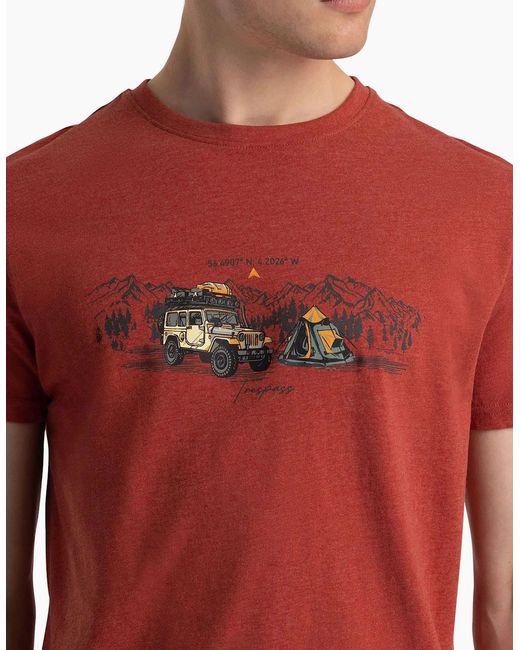 Trespass Red Horton T-Shirt for men