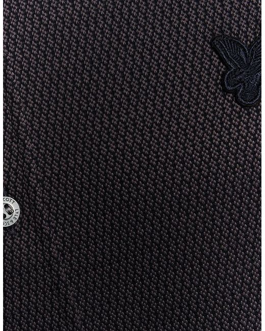 Lyle & Scott Blue Lyle & Scott Jacquard Interlock Shirt for men