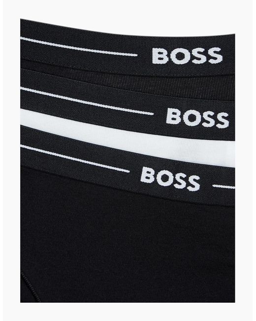 Boss Black 3-Pack Power Logo Briefs