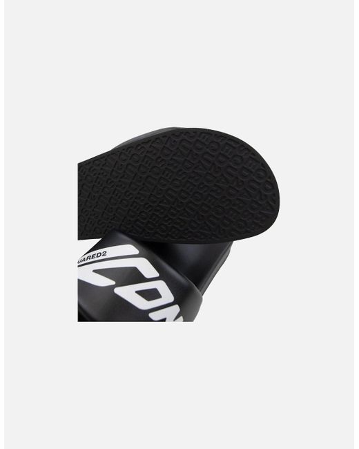 DSquared² Icon New Generation Slides in Black for Men | Lyst UK
