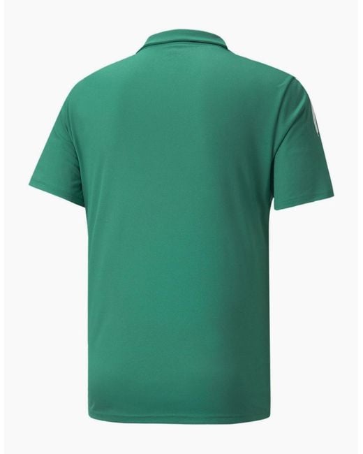 PUMA Green Teamliga Sideline Polo Shirt for men