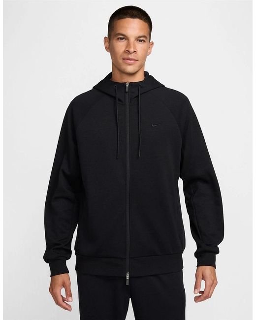 Nike Blue Dri Fit Uv Zip Up Hoodie for men