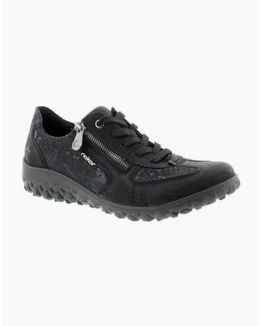 Rieker Black Casual Shoe 59501-00