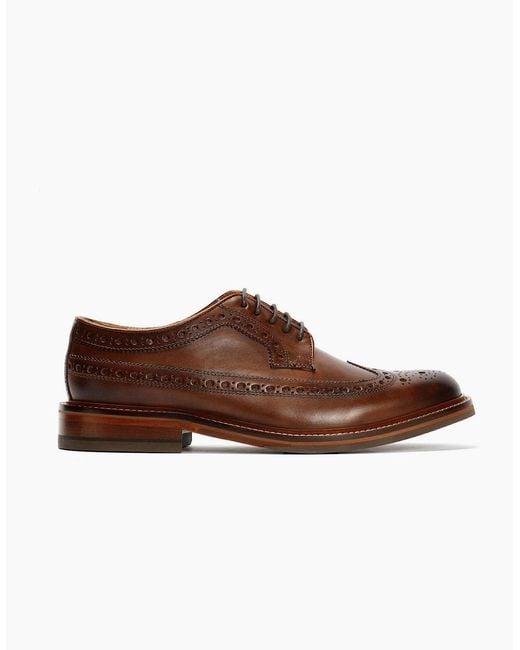 Chapman & Moore Brown Longwing Brogue Country Leather Choco Shoes for men