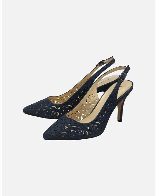 Lotus Blue Marisol Slingback Court Shoes