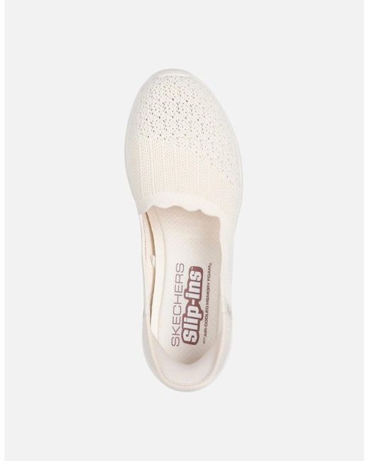 Skechers White Seager Believe It Textile Off Trainers