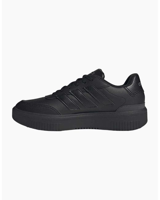 Adidas Black Ladies Courtblock Platform Trainers
