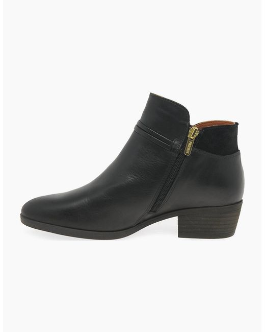 Pikolinos Black Darcey Ankle Boots