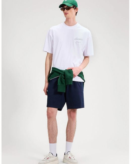 Ellesse White Scroll Tee