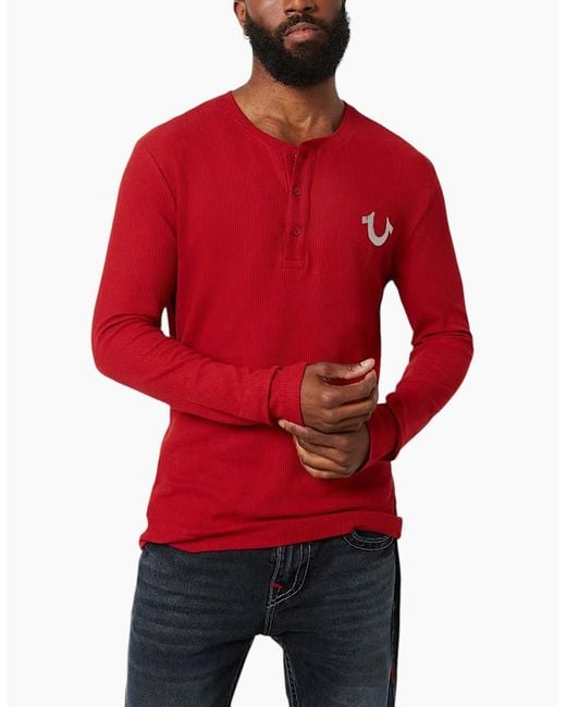 True Religion Red 700140 T Shirts for men