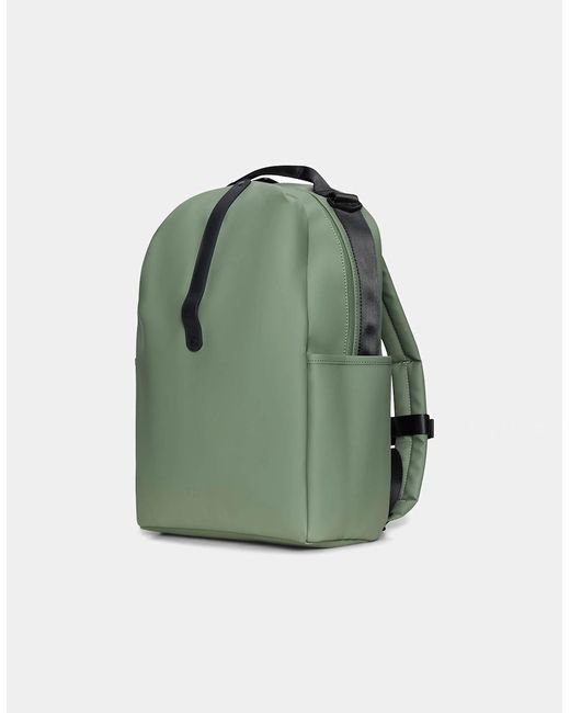 Rains Green Clip Front Backpack