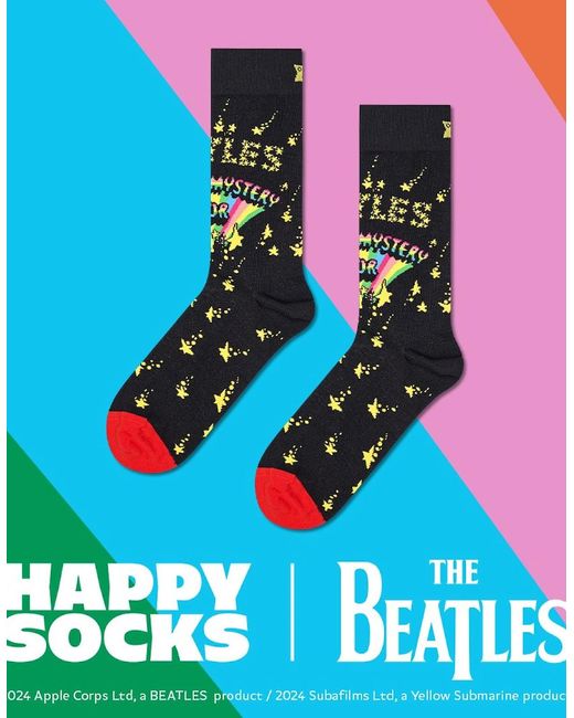 Happy Socks Black The Beatles Magical Mystery Tour Socks