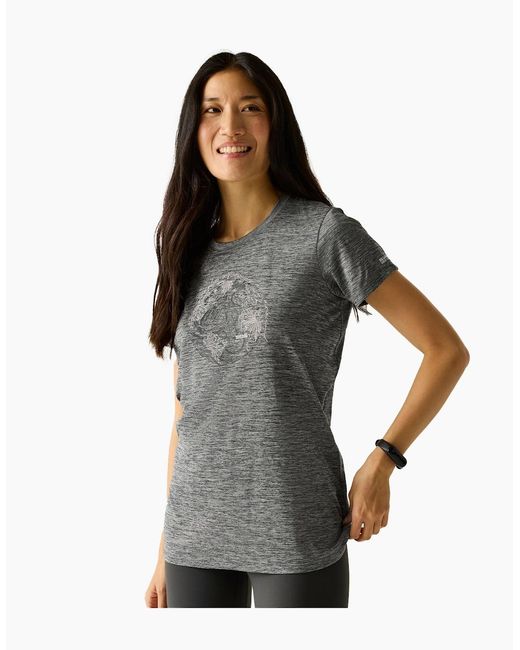 Regatta Gray Ladies Fingal World T-Shirt