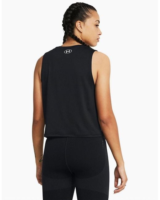 Under Armour Black Vanish Sleeveless Crew Neck Tank Vest