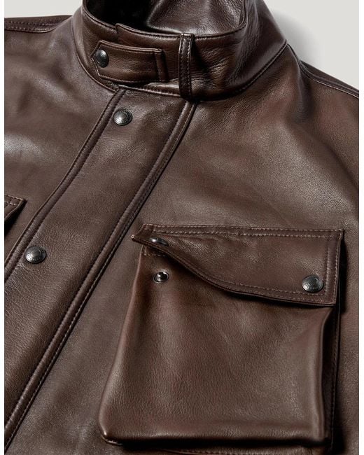 Belstaff Brown Competitor Jacket Dark Maple for men