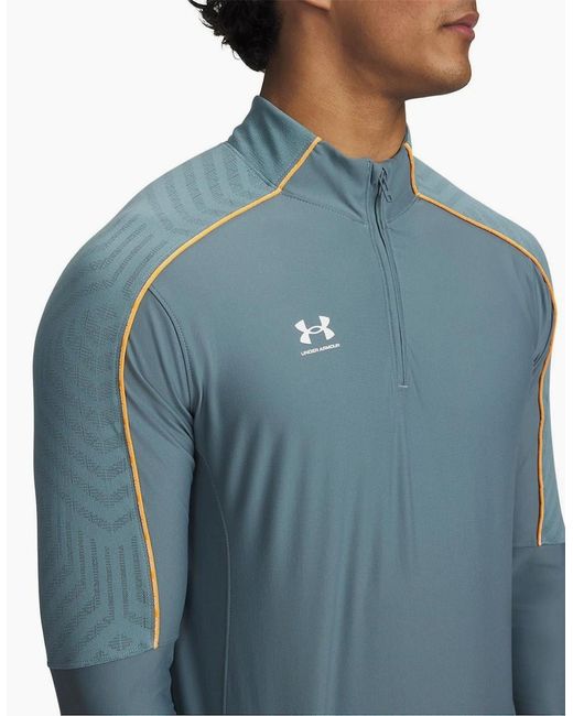 Under Armour Blue Drill Top for men