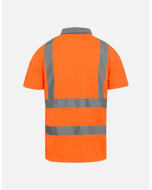 Regatta Orange Professional Hi-Vis Polo Shirt for men