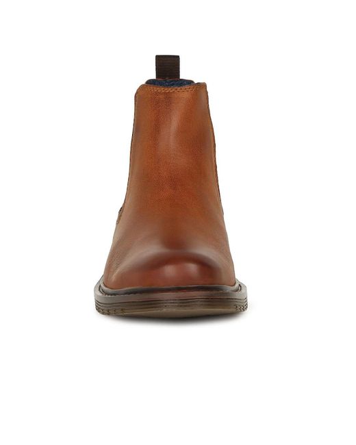 Bugatti Brown Carbon Chelsea Boots for men