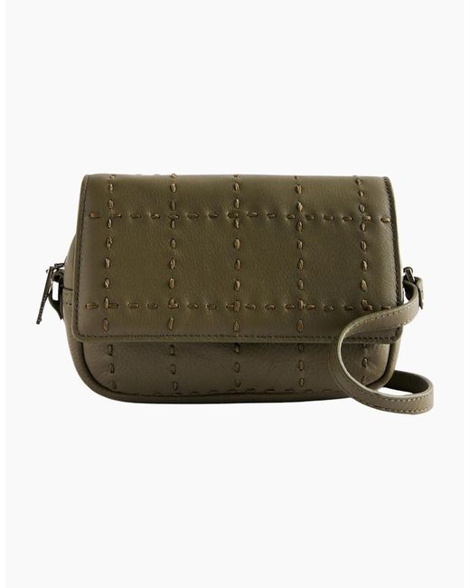 Ted Baker Green Stalina Stitch Detail Khaki Camera Bag