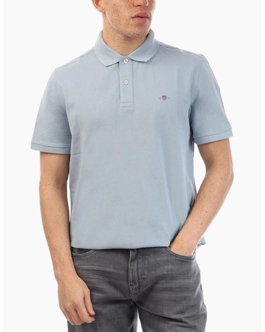 Gant Blue Polo Shirt Golf Polo Tennis Top for men