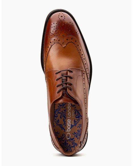 Base London Brown Pocket Brogues for men
