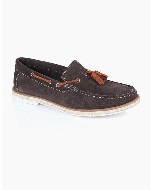 Silver Street London Gray Milford Loafers for men