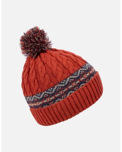 Trespass Red Andrews Hat for men