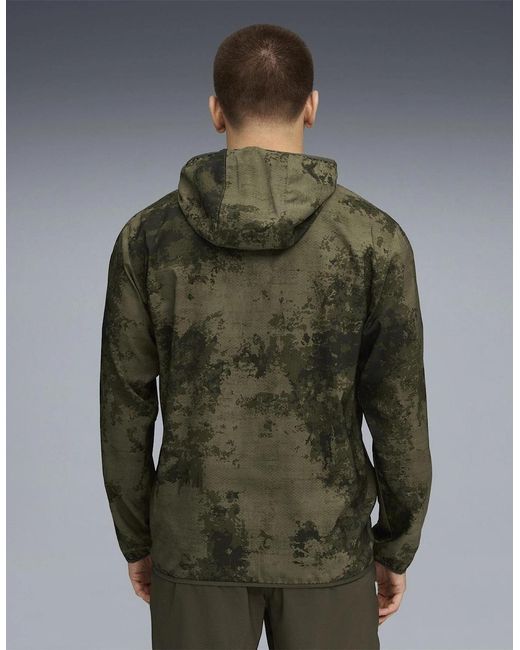 PUMA Green Monay Hooded Short Puffer Jacket for men
