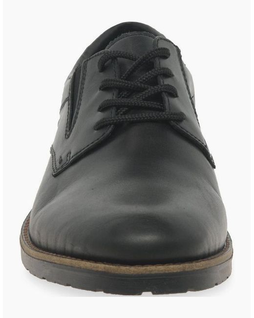 Rieker Black Turin Shoes for men