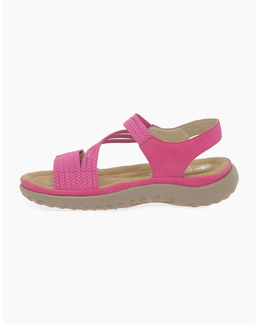 Rieker Pink Locket Sandals