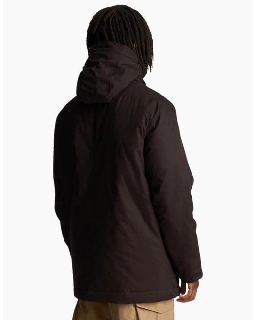 Lyle & Scott Blue Lyle & Scott Microfleece Parka 2.0 for men