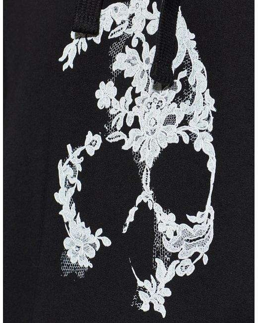 McQueen Blue Lace Skull Hooded Top for men