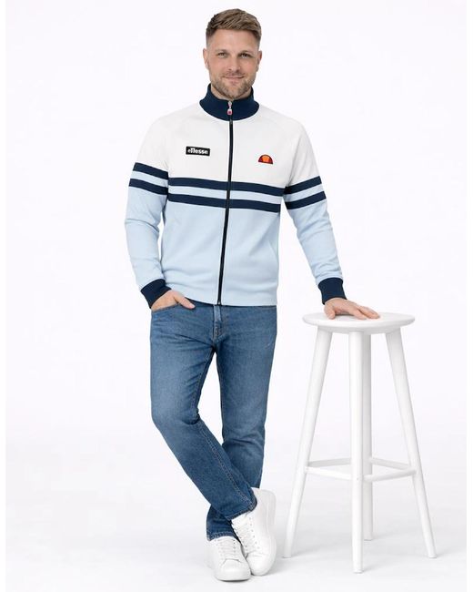 Ellesse Blue Rimini Track Top Jacket Off/Light for men