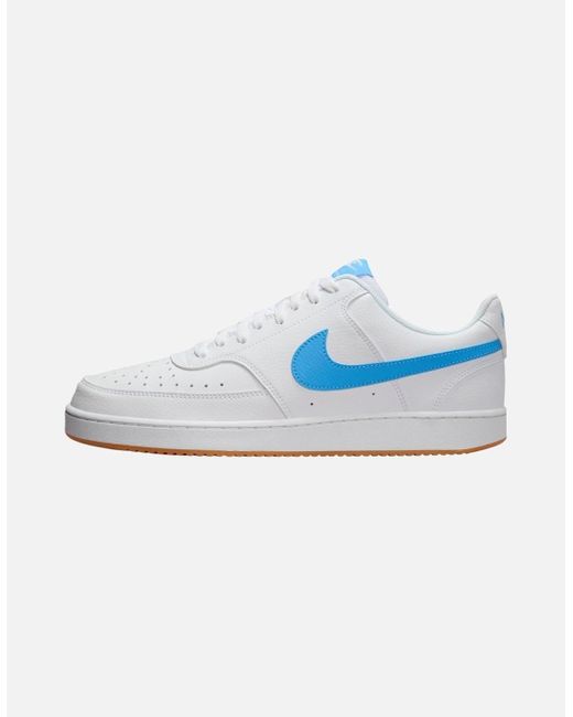 Nike Blue Court Vision Low Trainers Low Cut Lace Up Running Sneakers 80's for men