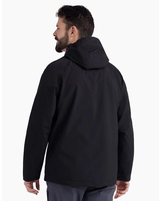 Trespass Black Carnish Waterproof Jacket for men