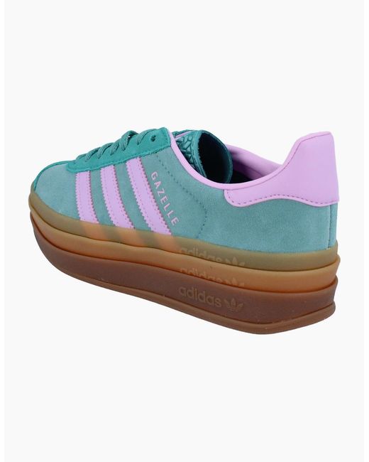 Adidas Blue Originals Gazelle Bold Trainers Sneakers Js3894