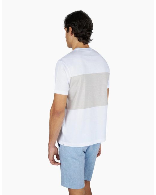 Paul & Shark White Riviera Cotton Jersey T-Shirt 331 for men