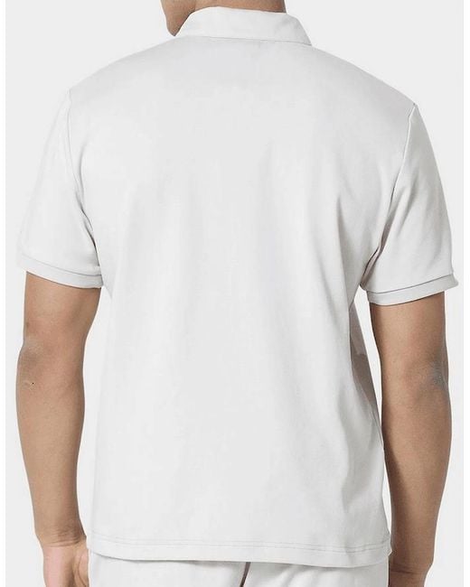 883 Police White Kitmat Nelmat Pleated Light Polo Shirt Set for men