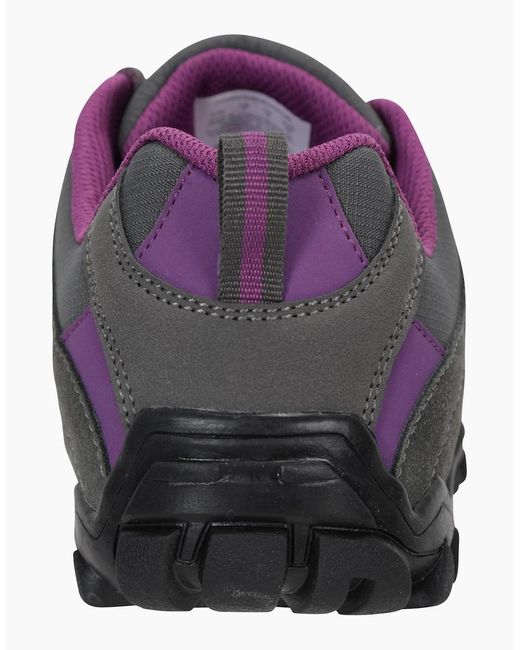 Mountain Warehouse Gray Ladies Belfour Suede Waterproof Walking Shoes
