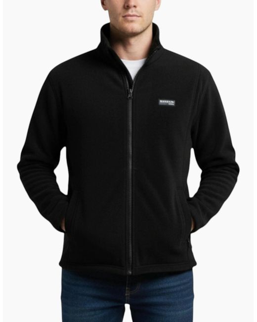 Burton Black Sweatshirt Full Zipper Jacket Long Sleeve High Neck Plain Jumper Top for men