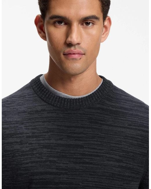 Boss Black Boss Aperoso Mouliné-Knit Sweater for men