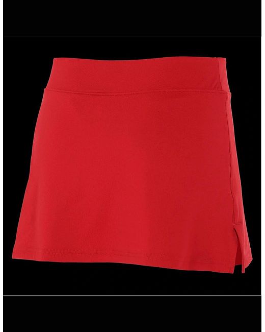 Nike Red Solid Patterned Team Mini Skort