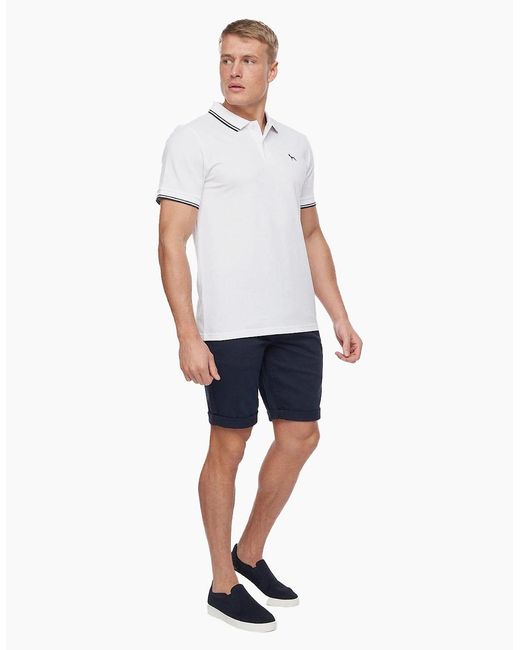 Bewley & Ritch White Bewley & Ritch Upwood Polo Shirt for men